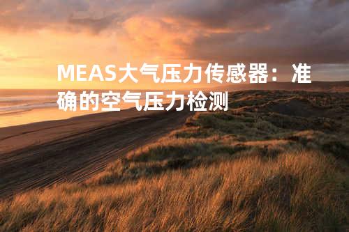 MEAS 大气压力传感器：准确的空气压力检测